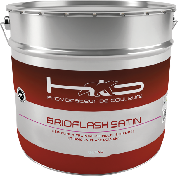 BRIOFLASH SATIN Peinture satinée microporeuse pour multisupports bois | Mise en situation