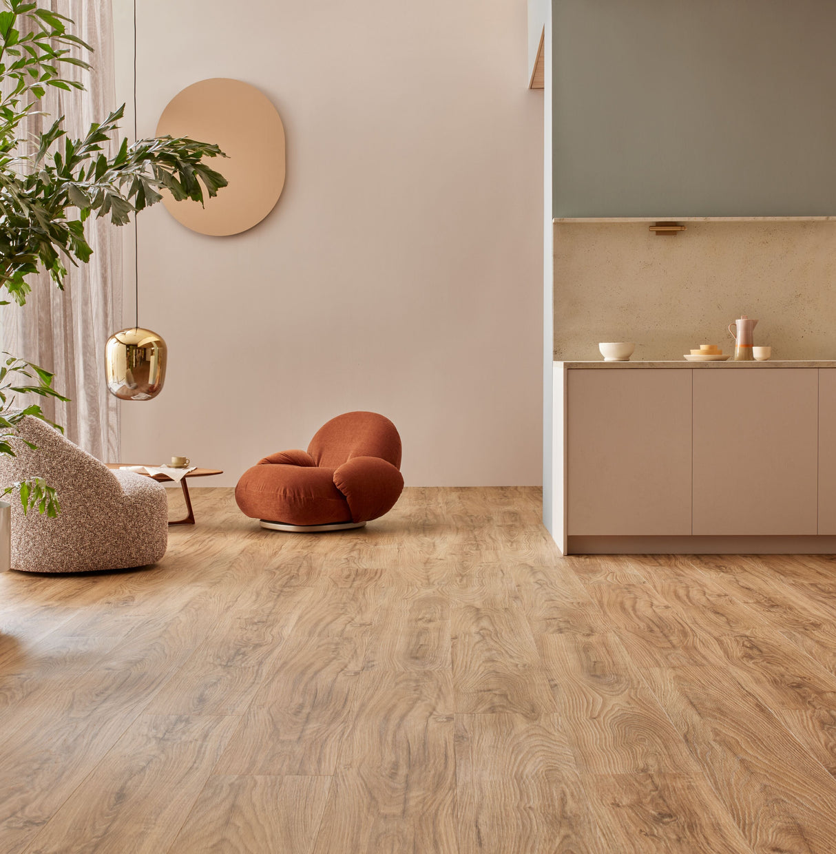 Dalle PVC à coller ALLURA TOUT EN UN 40 - Central Oak | Mise en situation