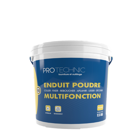 Enduit en poudre Multifonction pour intérieur idéal pour coller; fixer; reboucher; aplanir; lisser ou décorer | Mise en situation